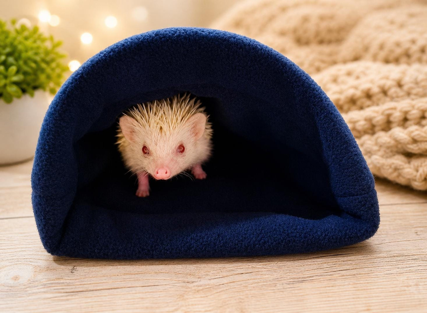 Cuddle Sack Fleece Snuggle Bed Cozy Small Pet Hideout Washable Guinea Pig Bed – Hedgehog Rat Ferret Bed