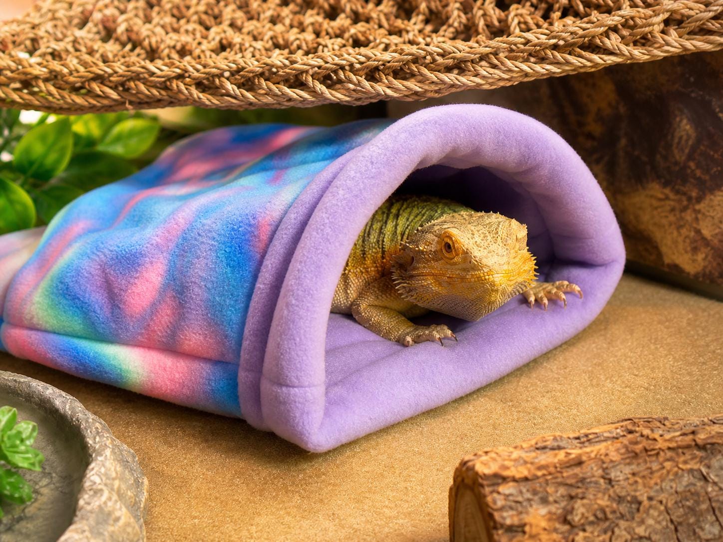 Cuddle Sack Fleece Snuggle Bed Cozy Small Pet Hideout Washable Guinea Pig Bed – Hedgehog Rat Ferret Bed