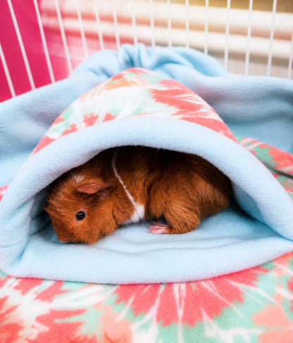 Cuddle Sack Fleece Snuggle Bed Cozy Small Pet Hideout Washable Guinea Pig Bed – Hedgehog Rat Ferret Bed