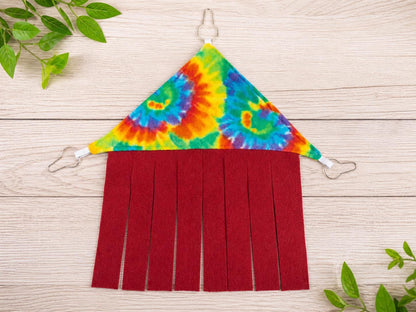 Custom Fleece Corner Hideaway Curtain for Small Pet Cages – Washable Bedding