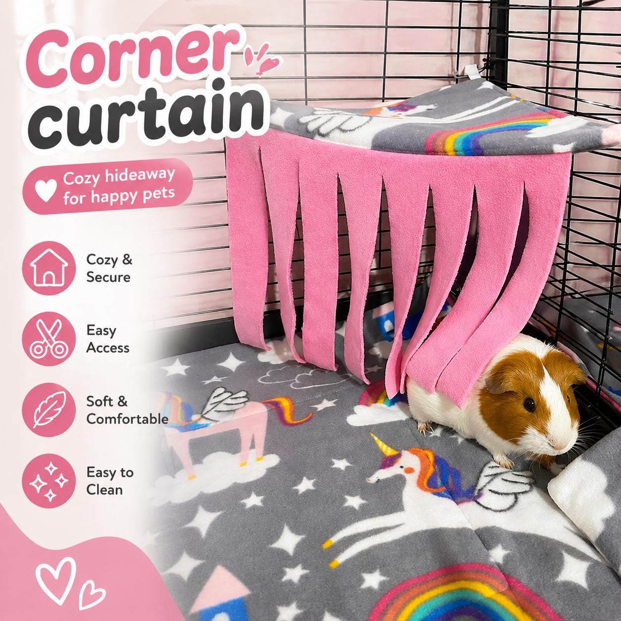 Cage Hammock
Pee Pad
2x4 Liner
Cage Liner
Guinea Pig
Guinea Pig Tunnel
Fleece Forest
Corner Hide
2x1 Curtain
Corner Curtain
Kavee Cage
Guinea Pig Hidey

Custom Fleece C&C Cage Liner - 1x2 2x2 2x3 2x4 2x5 2x6 Liner | Fleece Cage Liner | Guinea Pig Cage Liner | Hedgehog Absorbent Fleece Liner