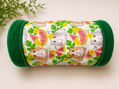 Custom Guinea Pig Tunnel Bed Washable Small Animal Hideout, Hedgehog Ferret Chinchilla Cozy Double Exit Pet Tube Hedgehog Ferret Chinchilla