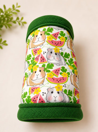 Custom Guinea Pig Tunnel Bed Washable Small Animal Hideout, Hedgehog Ferret Chinchilla Cozy Double Exit Pet Tube Hedgehog Ferret Chinchilla