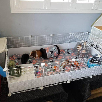 Give your small pets the cozy hideaway they deserve with this Guinea Pig Tunnel Bed, designed for comfort, play, and stress-free snuggling. This soft tunnel creates the perfect safe space. This washable small animal hideout is ideal for guinea pigs, hedgehogs, ferrets, chinchillas, and other small pets.
Features reinforced, structured openings on both ends to help it stay open, making it easy for your pets to enter, exit, and explore. It’s perfect for playtime or nap time.