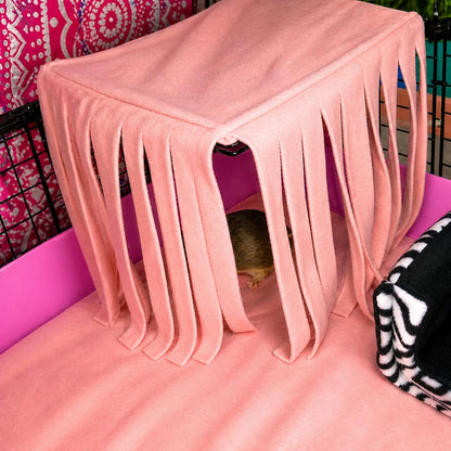 Fleece Forest Hideaway: Small Animal Corner Curtain