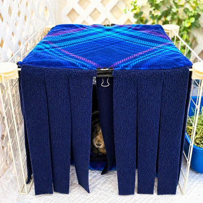 Fleece Forest Hideaway: Small Animal Corner Curtain