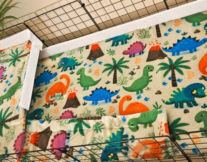 Guinea Pig Fleece Cage Liner: Kavee Loft with Attached Ramp (14x28)