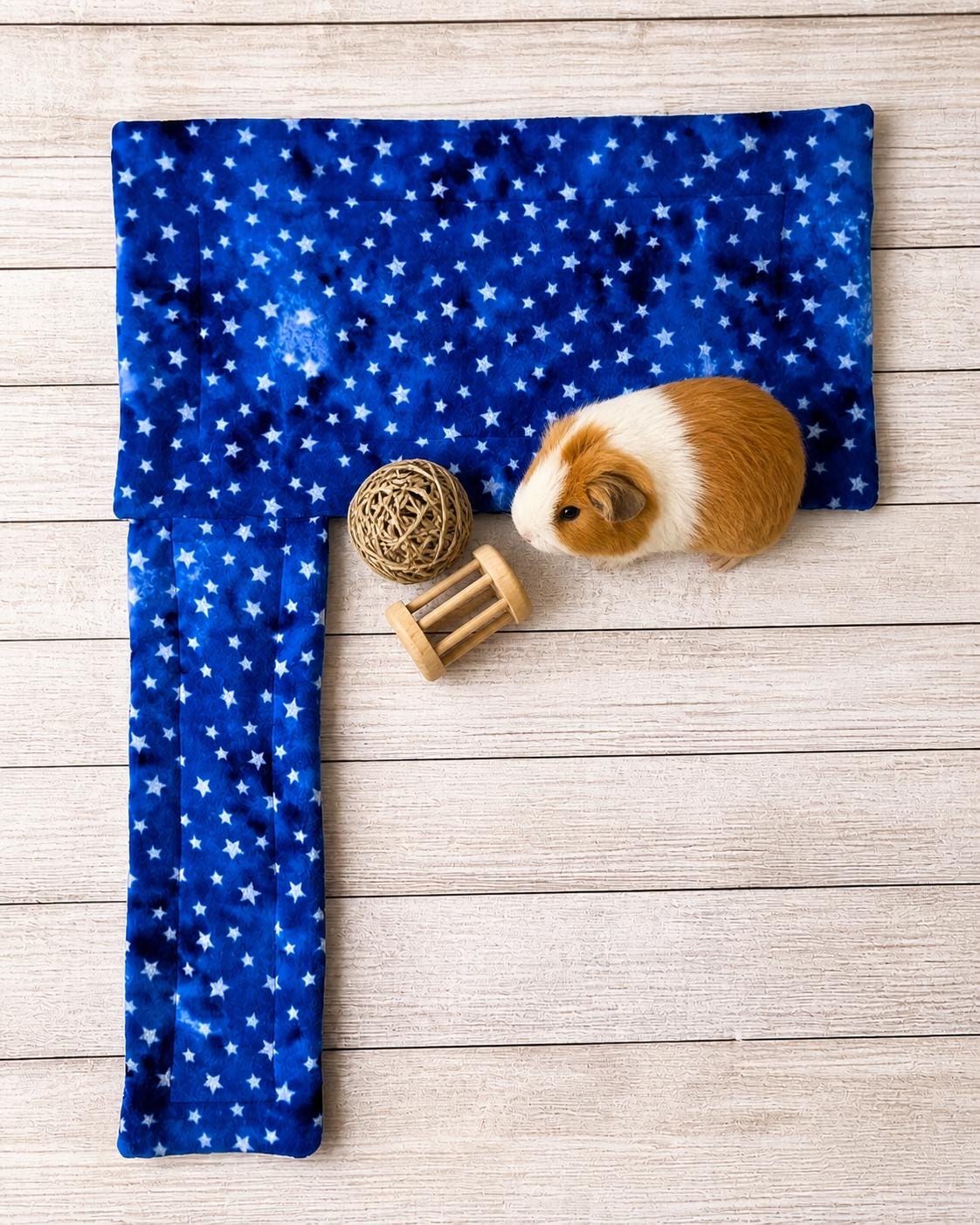 Guinea Pig Fleece Cage Liner: Kavee Loft with Attached Ramp (14x28)