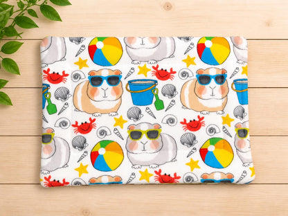 Guinea Pig Fleece Pee Pads: Absorbent Washable Cage Liner Set (2x)
