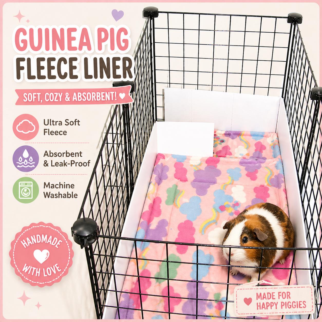 Narrow loft liner 28x14 with ONE cutout for ramp Custom Fleece liner C&C cages