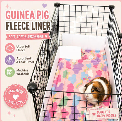 Narrow loft liner 28x14 with ONE cutout for ramp Custom Fleece liner C&C cages
