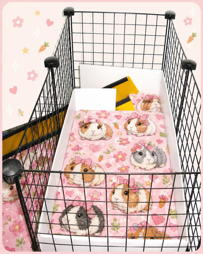 Narrow loft liner 28x14 with ONE cutout for ramp Custom Fleece liner C&C cages