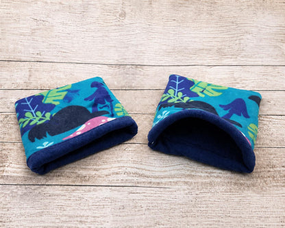 Ready to Ship Fleece Guinea Pig Bed, Hedgehog Ferret Sleep Sack or Cuddle Sack Stay-Open Snuggle Pouch Small Pet Cozy Hideout cuddle cup bed