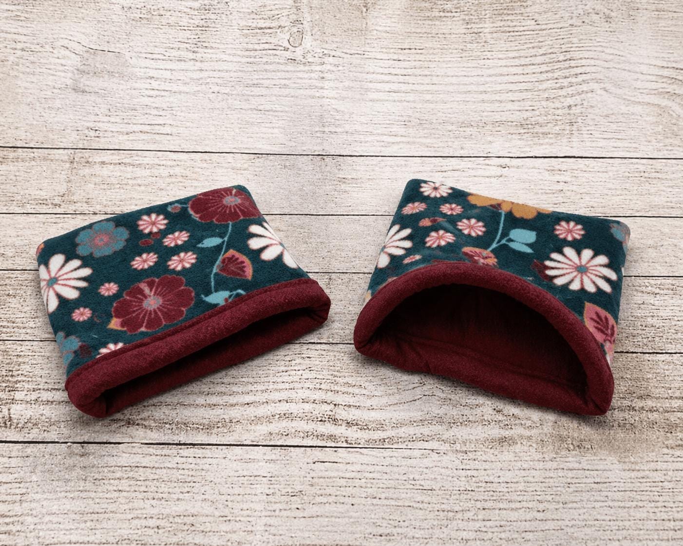 Ready to Ship Fleece Guinea Pig Bed, Hedgehog Ferret Sleep Sack or Cuddle Sack Stay-Open Snuggle Pouch Small Pet Cozy Hideout cuddle cup bed