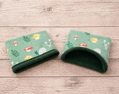 Ready to Ship Fleece Guinea Pig Bed, Hedgehog Ferret Sleep Sack or Cuddle Sack Stay-Open Snuggle Pouch Small Pet Cozy Hideout cuddle cup bed