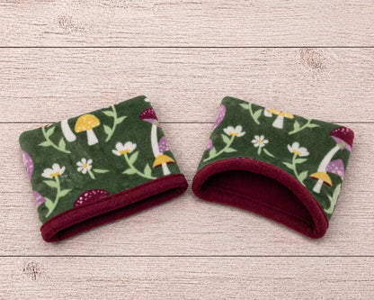 Ready to Ship Fleece Guinea Pig Bed, Hedgehog Ferret Sleep Sack or Cuddle Sack Stay-Open Snuggle Pouch Small Pet Cozy Hideout cuddle cup bed