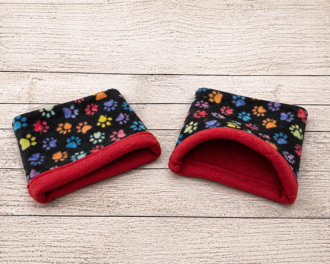 Ready to Ship Fleece Guinea Pig Bed, Hedgehog Ferret Sleep Sack or Cuddle Sack Stay-Open Snuggle Pouch Small Pet Cozy Hideout cuddle cup bed