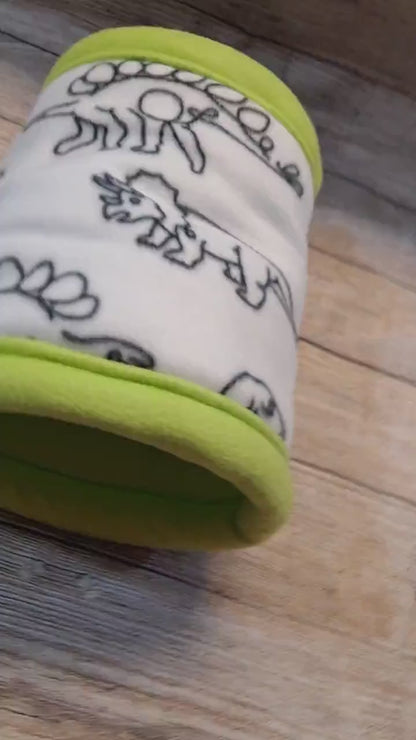 Custom Guinea Pig Tunnel Bed, Washable Small Animal Hideout, Hedgehog Ferret Chinchilla Cozy Tube