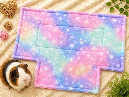 28"x28" 2x2 Loft Pad Ramp Cutouts Custom Washable Fleece Guinea Pig Cage Liner C&C Bedding Absorbent U-Haul Pad 2x3 2x4 2x5 2x6 Midwest rat